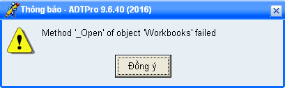 Method '_Open' of object 'Workbooks' failed